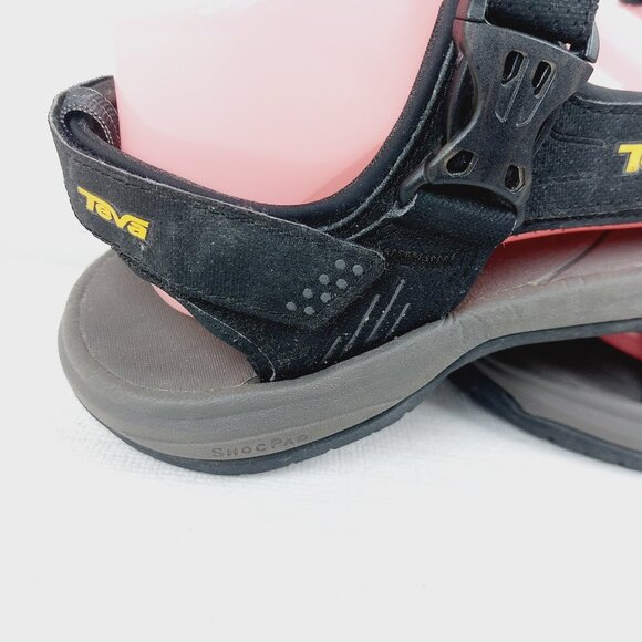 Teva Men\'s Black Gray Holliway Sport Outdoor Water Trekking Sandal Size 10 main image 6